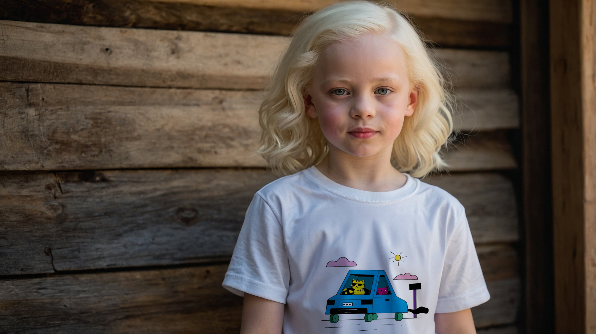 Un mannequin enfant portant un t-shirt à colorier teepi