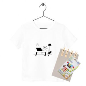 Kit créatif Teepi Kids | Linéa – Chat au bureau