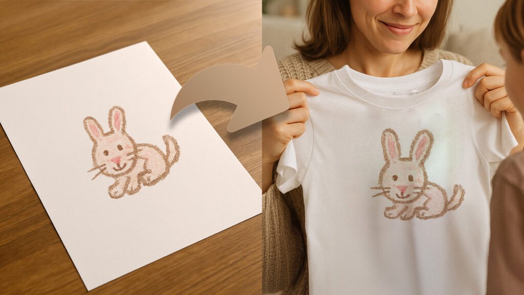 t-shirt teepi memory avant après